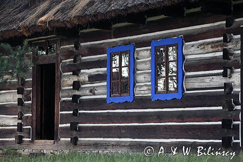 Muzeum - Nadwiślański Park Etnograficzny w Wygiełzowie, Lipowcu, chata ze Staniątek