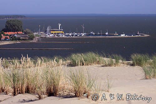 port w Nidzie na Mierzei Kurońskiej, Zalew Kuroński, Neringa, Litwa Nida harbour, Curonian Spit, Curonian Lagoon, Neringa, Lithuania