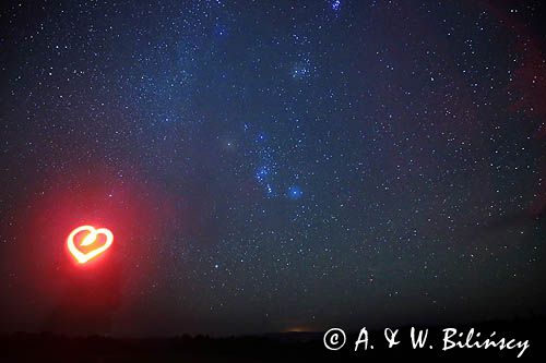 Gwiezdne niebo, malowanie światłem, warsztaty fotograficzne Bieszczady Dniem i Nocą