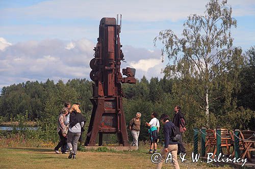 na wyspie muzeum Norrbyskar, były największy tartak Europy, Szwecja, Zatoka Botnicka