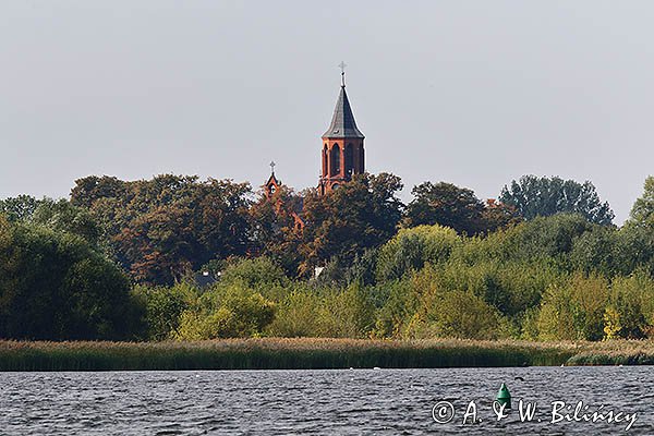 Nowy Duninów, Zalew Włocławski, wieża kościoła