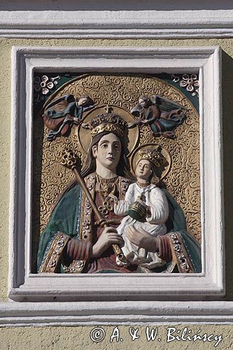 Nowy Sącz, Matka Boża z Dzieciątkiem - obraz na ścianie kościoła św. Ducha