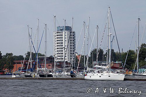 Nykoping, port jachtowy, marina, Szwecja