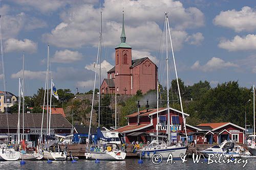 port jachtowy - marina w Nynashamn, Szkiery Szwedzkie, Archipelag Sztokholmski, Szwecja