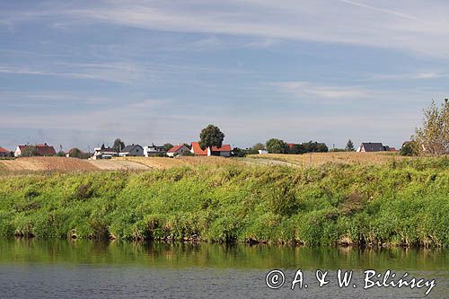 nad rzeką koło śluzy Rogów, rzeka Odra