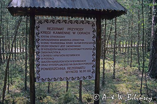 rezerwat 'Kamienne kręgi' Odry