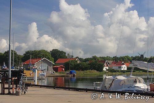 port i wioska Grönhögen, wyspa Oland, Szwecja