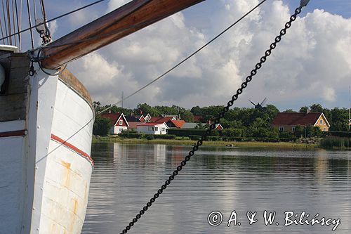 port i wioska Grönhögen, wyspa Oland, Szwecja