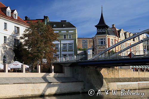 Opole, nad kanałem Młynówka, most