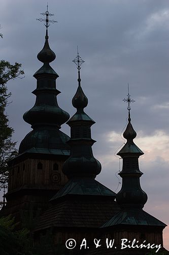 Owczary zabytkowa cerkiew drewniana z 1635 roku, obecnie kościół katolicki, Beskid Niski