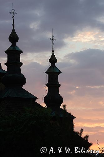 Owczary zabytkowa cerkiew drewniana z 1635 roku, obecnie kościół katolicki, Beskid Niski