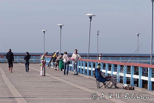 na molo, Palanga, Pałąga, Litwa, Bałtyk pier, Palanga, Lithuania