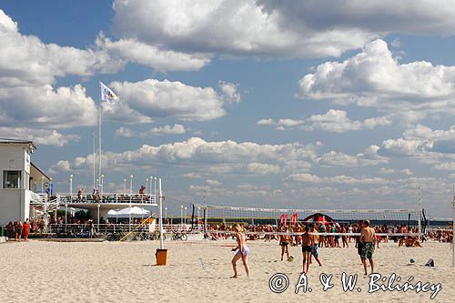 plaża w Parnu, Parnawa, Estonia a beach in Parnu, Estonia