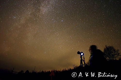 Fotografowanie nocnego nieba, Droga Mleczna, Bieszczady