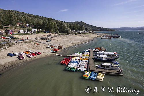 Zalew Soliński, Port Solina, przystań żeglarska, Bieszczady