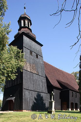 Proślice późnogotycki zabytkowy kościół drewniany z 1580/?/ roku, powiat Kluczbork