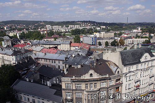 Przemyśl, panorama z Wieży Zegarowej