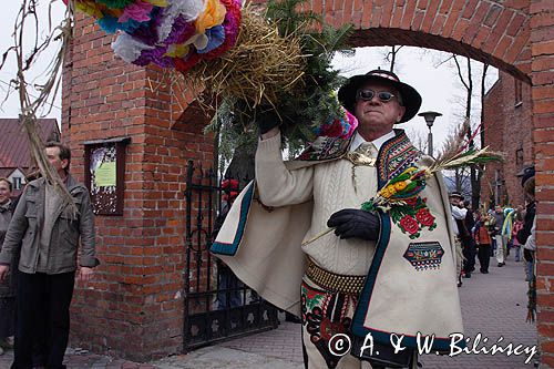 Rabka, palmy wielkanocne, Niedziela Palmowa, kościół pw św Marii Magdaleny