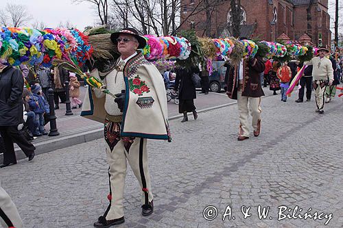 Rabka, palmy wielkanocne, Niedziela Palmowa, kościół pw św Marii Magdaleny