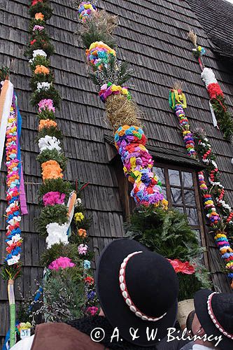 Rabka, palmy wielkanocne, Niedziela Palmowa, kościół pw św Marii Magdaleny