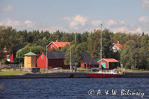 port, przystań w Ratan, Szwecja, Zatoka Botnicka