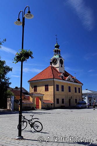 Rauma, stare miasto, ratusz i Rynek, Finlandia, Zatoka Botnicka