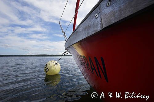 na boi na kotwicowisku Kattinge Vig, Roskilde Fjord, Zelandia, Dania