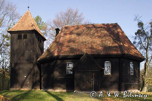 Rychnowo, drewniany kościółek z 1713 roku