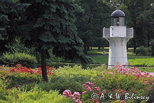 Ryga, latarenka morska w parku, Łotwa