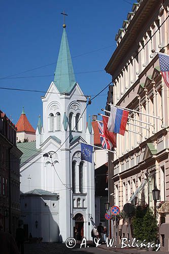 Ryga, kościół katolicki Sapju Dievmates, Łotwa Our Lady of Sorrows Catholic Church, Riga, Latvia