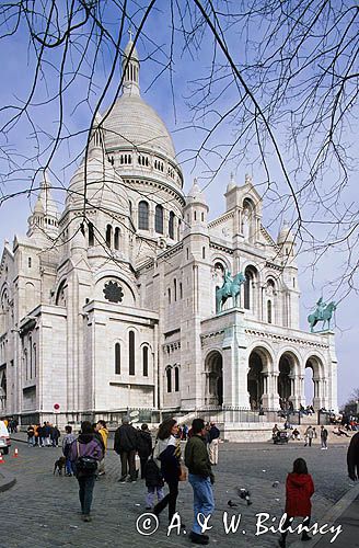 Francja Paryż, Kopuła bazyliki Sacre Coeur Montmartre