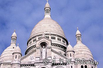 Francja Paryż, Kopuła bazyliki Sacre Coeur Montmartre