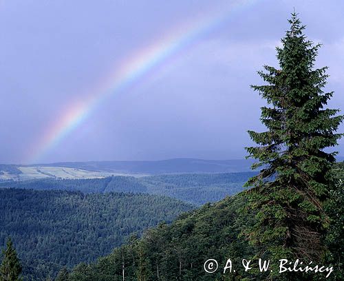 Beskid Sądecki, tęcza