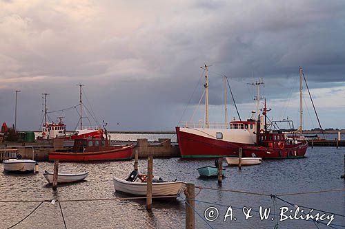 port Langor na wyspie Samso, Kattegat, Dania