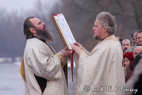 Sanok, prawosławne święto Jordanu, święcenie wody nad Sanem