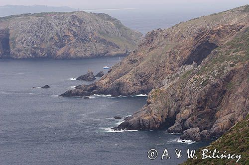 wybrzeże wyspy Sark i wyspa Brecqhou, Channel Islands, Anglia, Wyspy Normandzkie, Kanał La Manche