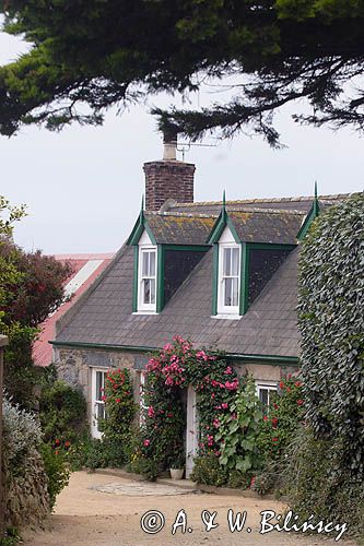 The village na wyspie Sark, Channel Islands, Anglia, Wyspy Normandzkie, Kanał La Manche