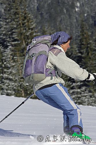 zima, skitouring w Tatrach, Tatrzański Park Narodowy