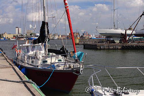 port w Smiltyne na Mierzei Kurońskiej, Neringa, Litwa Smiltyne harbour, Curonian Spit, Neringa, Lithuania