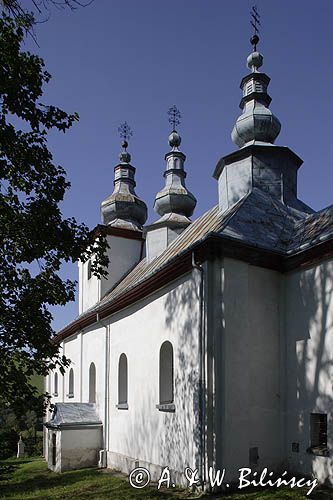 Smolnik nad Osławą. Cerkiew parafialna p.w. Św. Mikołaja z 1806r. Obecnie kościół. Bieszczady