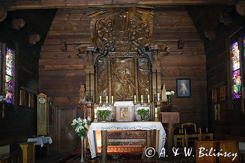 Spała kościółek drewniany powiat Tomaszów Mazowiecki