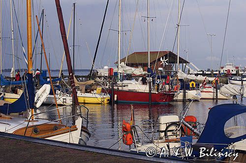 port w Stahlbrode, Bałtyk, Mecklenburg-Vorpommern, Niemcy