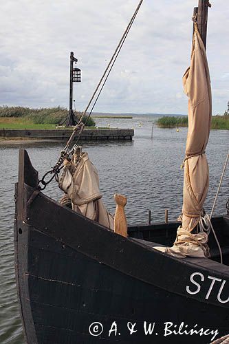 port rybacki w Sturmai, Zalew Kuroński, Litwa Sturmai harbour, Curonian Lagoon, Lithuania