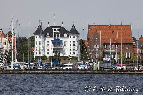 Marina w Svendborg na wyspie Fyn, Fionia, Dania