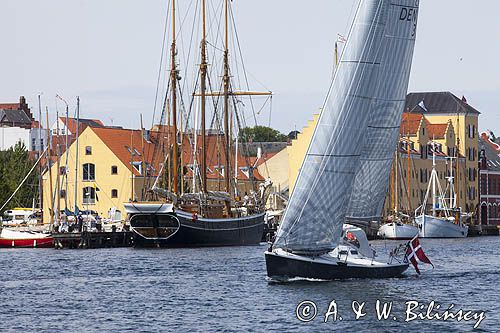 Port w Svendborg na wyspie Fyn, Fionia, Dania