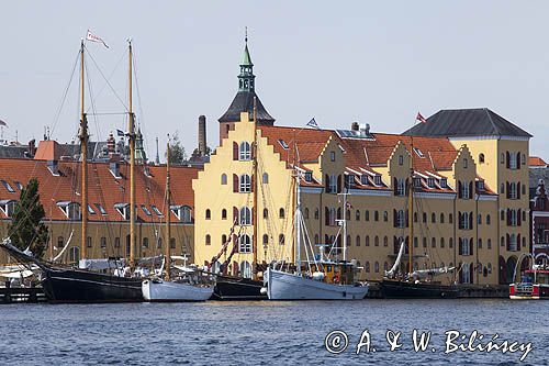 Port w Svendborg na wyspie Fyn, Fionia, Dania