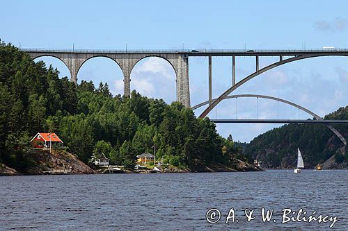 Mosty Svinesund, Południowa Norwegia, granica norwesko-szwedzka