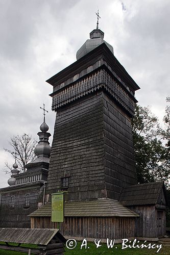 Świątkowa Wielka zabytkowa cerkiew drewniana z 1757 roku, obecnie kościół katolicki Beskid Niski