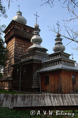 Świątkowa Wielka zabytkowa cerkiew drewniana z 1757 roku, obecnie kościół katolicki Beskid Niski