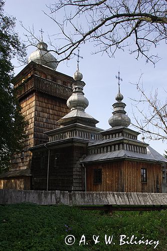 Świątkowa Wielka zabytkowa cerkiew drewniana z 1757 roku, obecnie kościół katolicki Beskid Niski